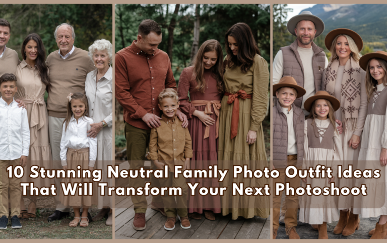 neutral family photo outfit ideas